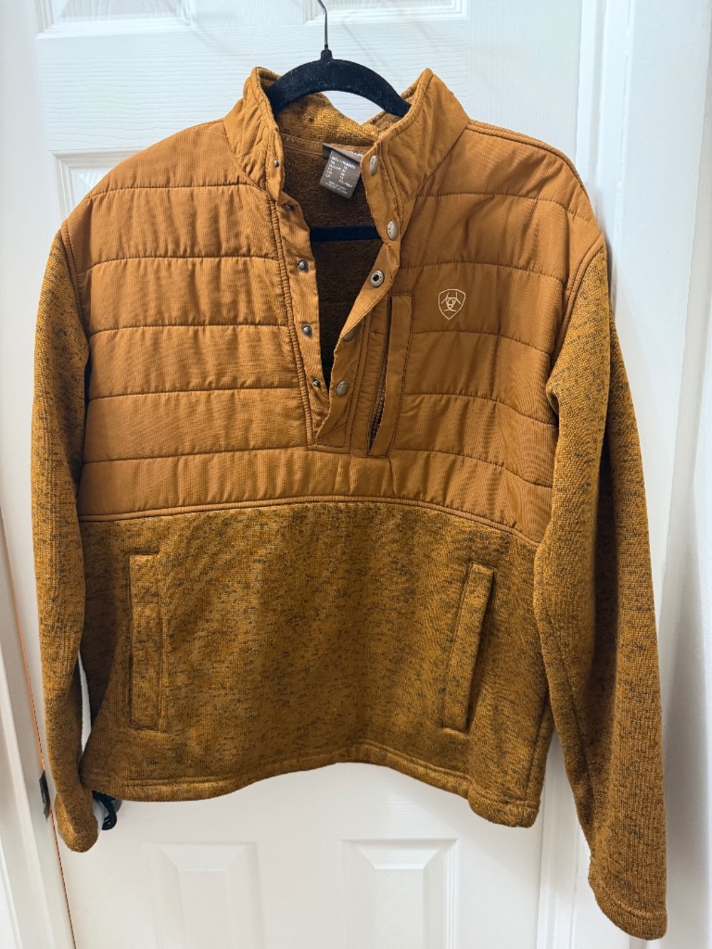 Ariat Fleect mens pull over 1/4 - Medium